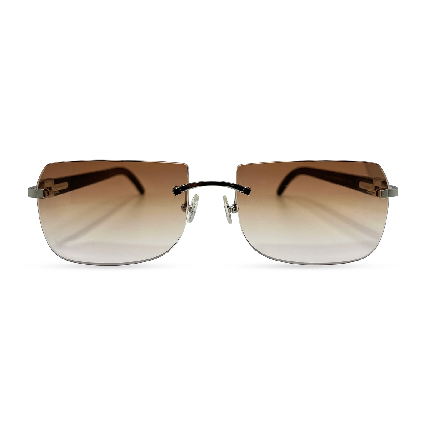 C Decor - Silver White Buffs w/ Brown Faded Lenses