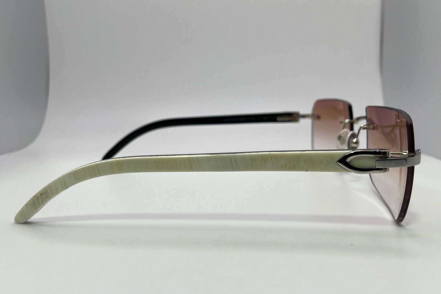 C Decor - Silver White Buffs w/ Brown Faded Lenses