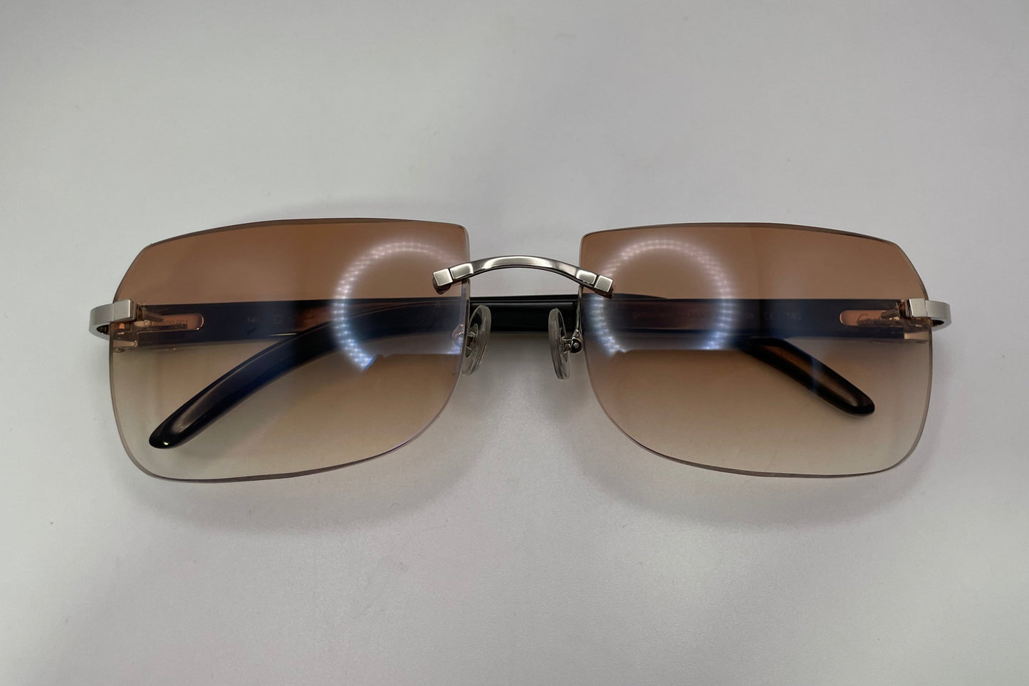 C Decor - Silver White Buffs w/ Brown Faded Lenses