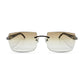 C Decor - Silver White Buffs w/ Light Brown Faded Lenses