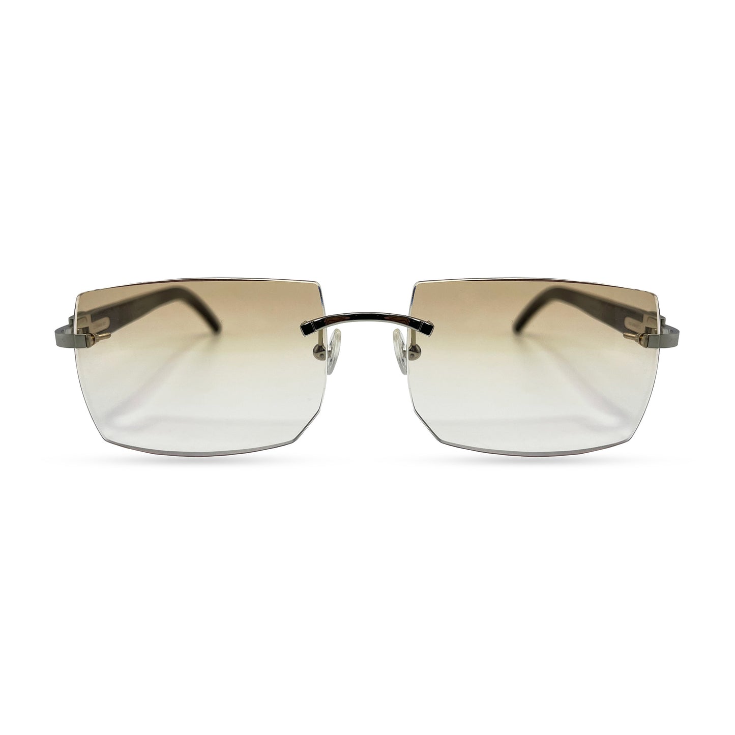 C Decor - Silver White Buffs w/ Light Brown Faded Lenses