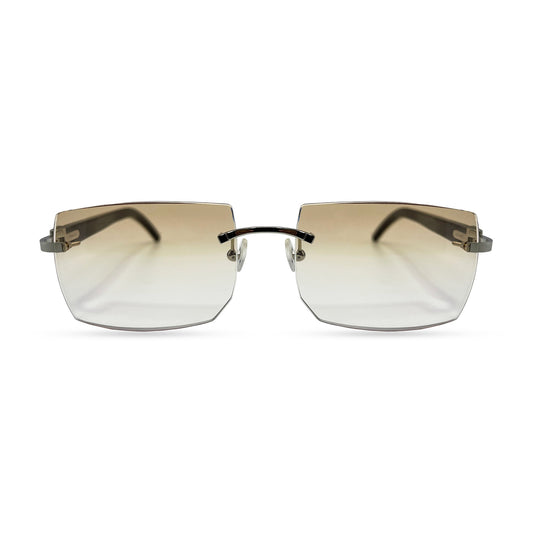 C Decor - Silver White Buffs w/ Light Brown Faded Lenses