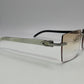 C Decor - Silver White Buffs w/ Light Brown Faded Lenses