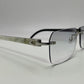 C Decor - Silver White Buffs w/ Light Gray Faded Lenses