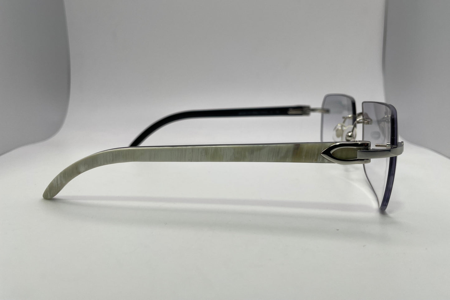 C Decor - Silver White Buffs w/ Light Gray Faded Lenses