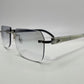 C Decor - Silver White Buffs w/ Light Gray Faded Lenses