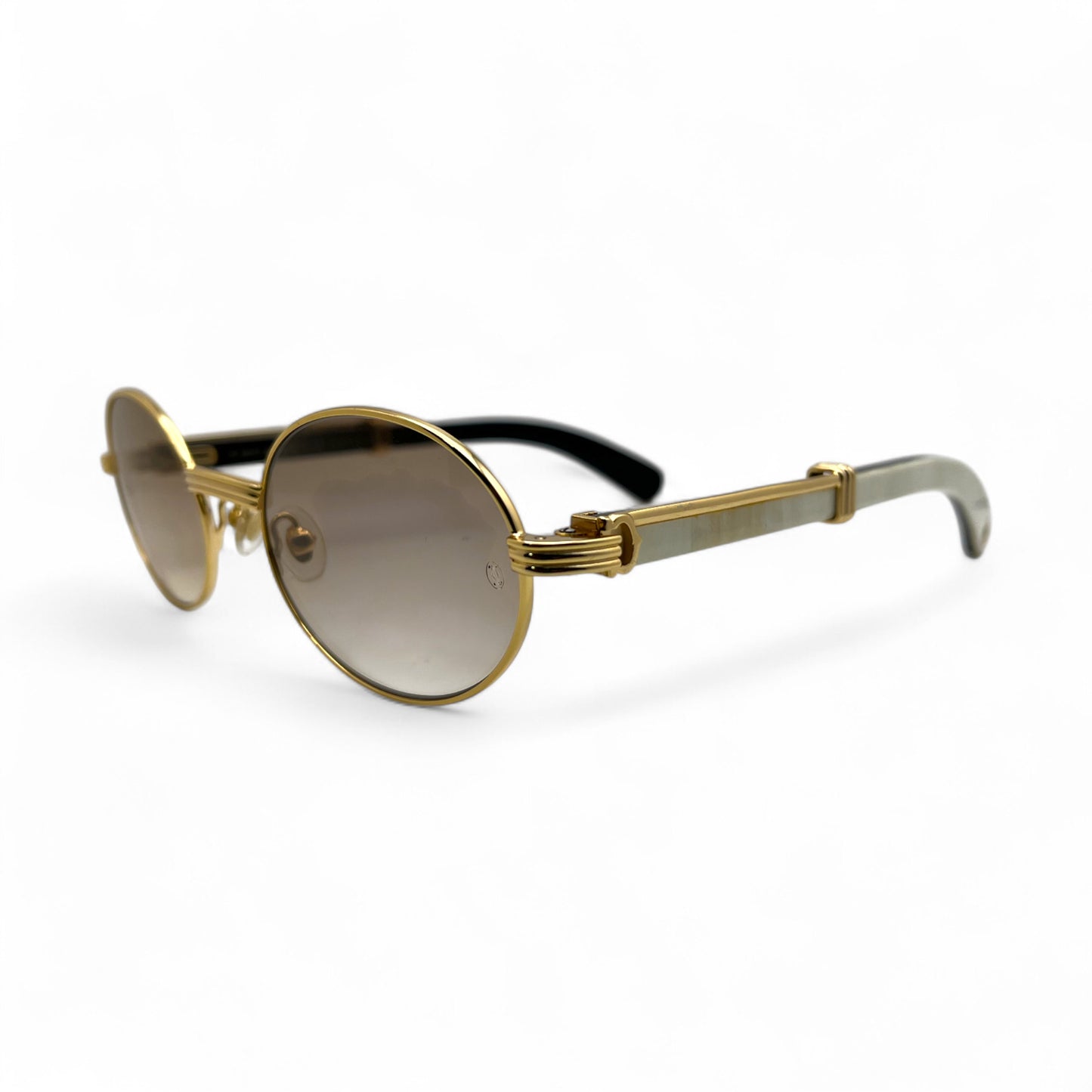 CT0464S Giverny Eyeglasses - 53-22 Genuine Horn Sunglasses w/ Oval Lenses (2025)