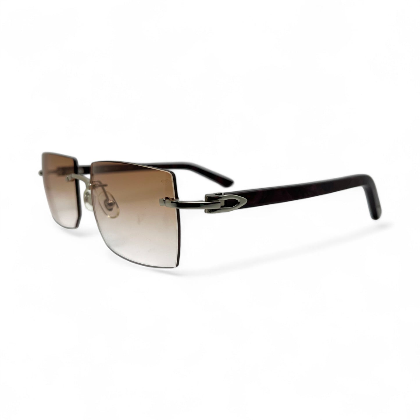 C Decor Marbles - Silver Acetate Marbles Sunglasses (2010s)