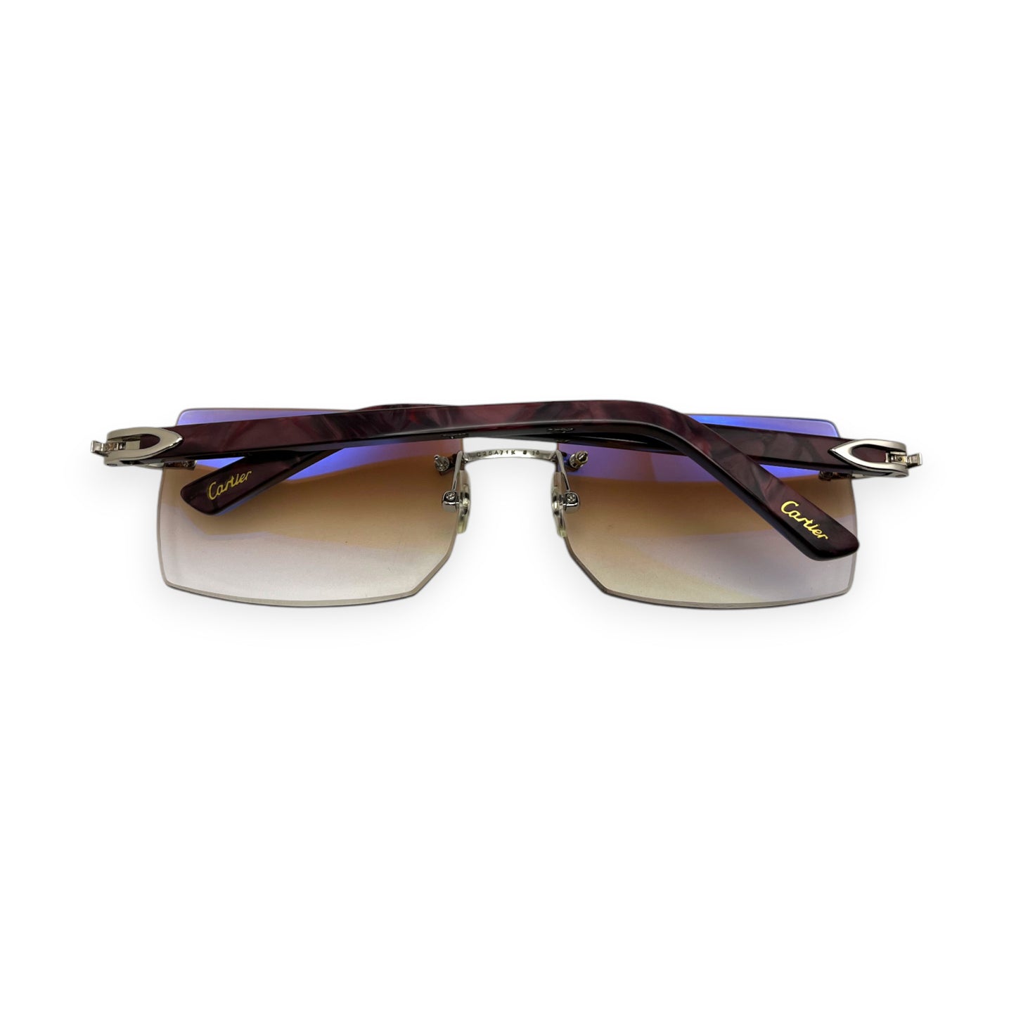 C Decor Marbles - Silver Acetate Marbles Sunglasses (2010s)