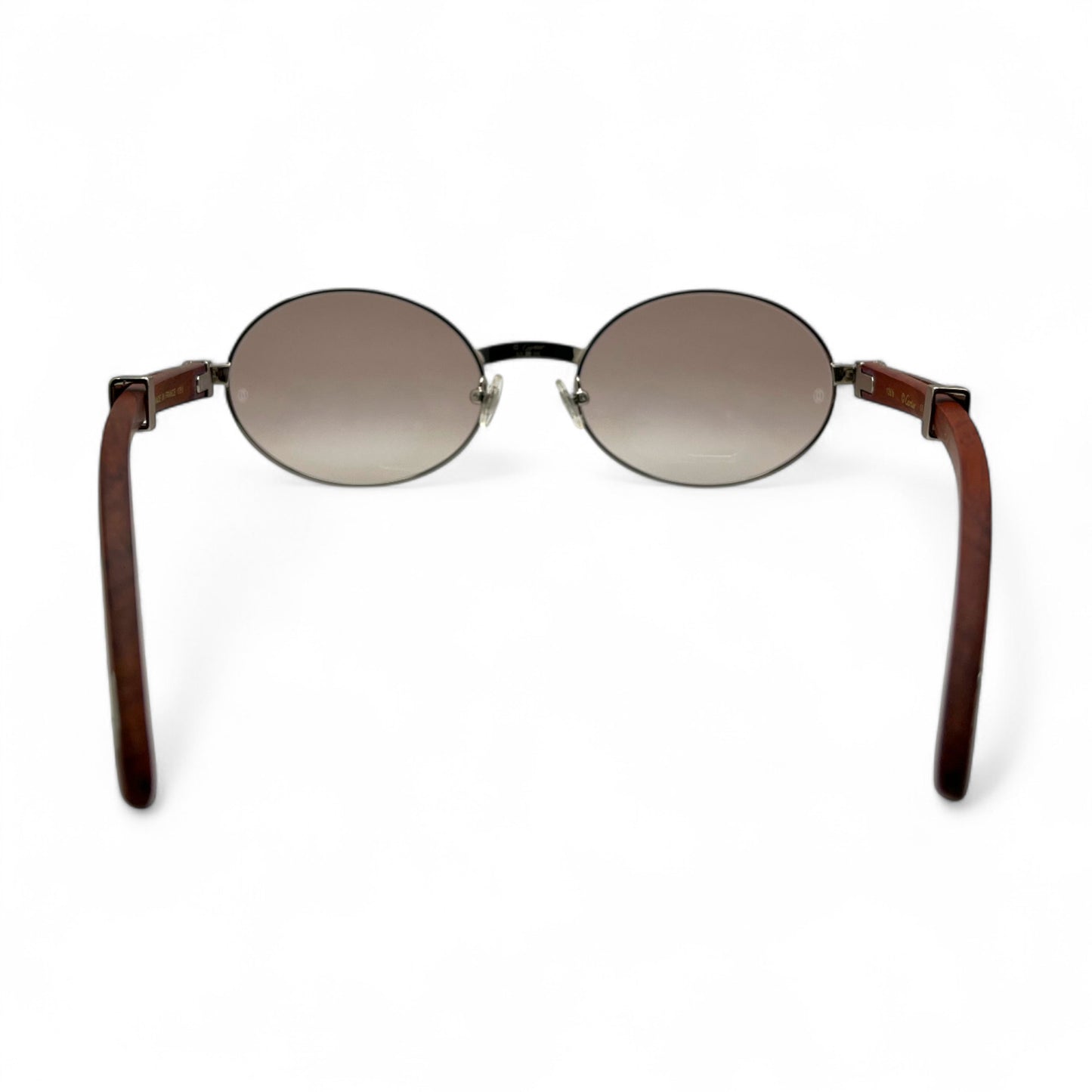 Giverny - 55-22 Gold Woods Sunglasses w/ Light Brown Lenses - Luxury Optical