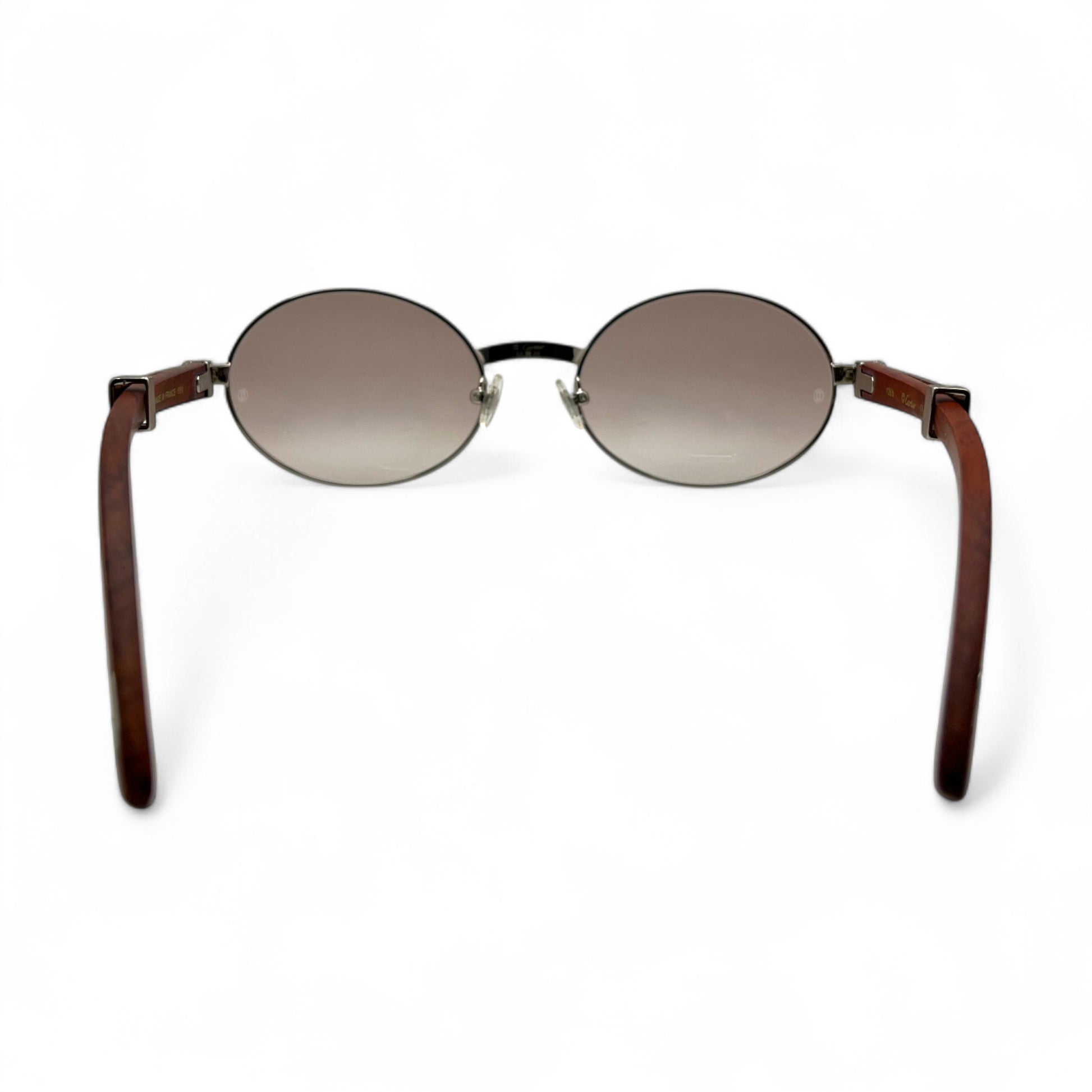 Giverny - 55-22 Gold Woods Sunglasses w/ Light Brown Lenses - Luxury Optical