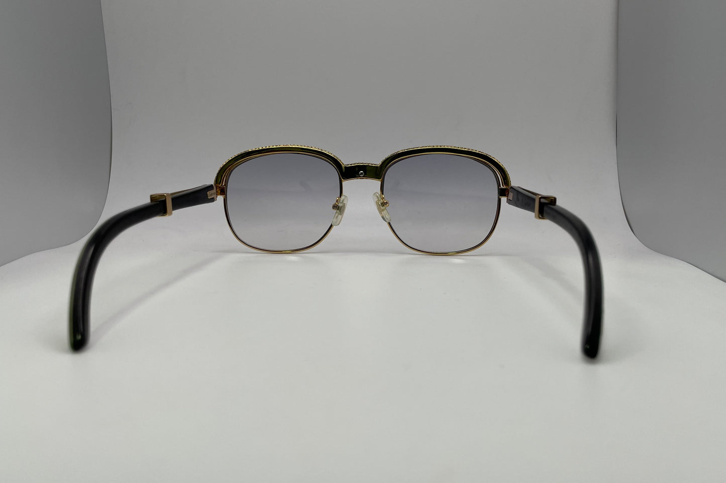 Malmaison - Gold Green Woods w/ Diamond Frame & Light Gray Lenses