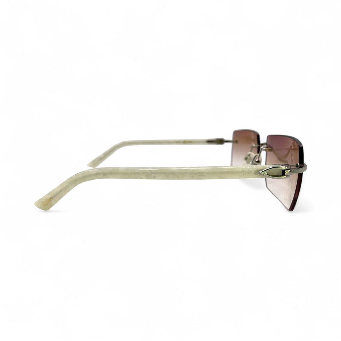 C Decor Marbles - Silver Acetate Marbles Sunglasses (2010s)