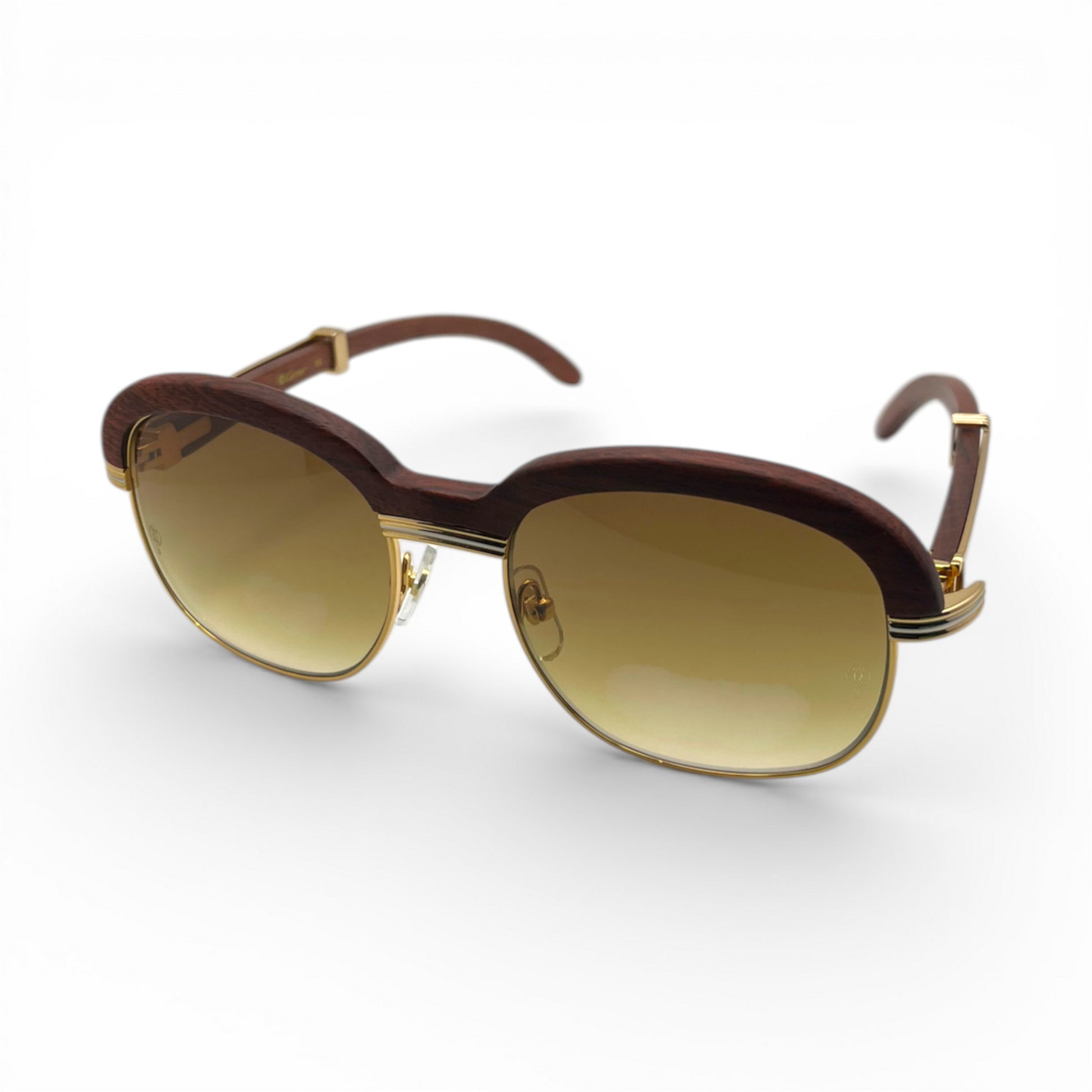 Malmaison - 56-20 Woods Sunglasses w/ Olive Brown Lenses (90s) - Luxury Optical