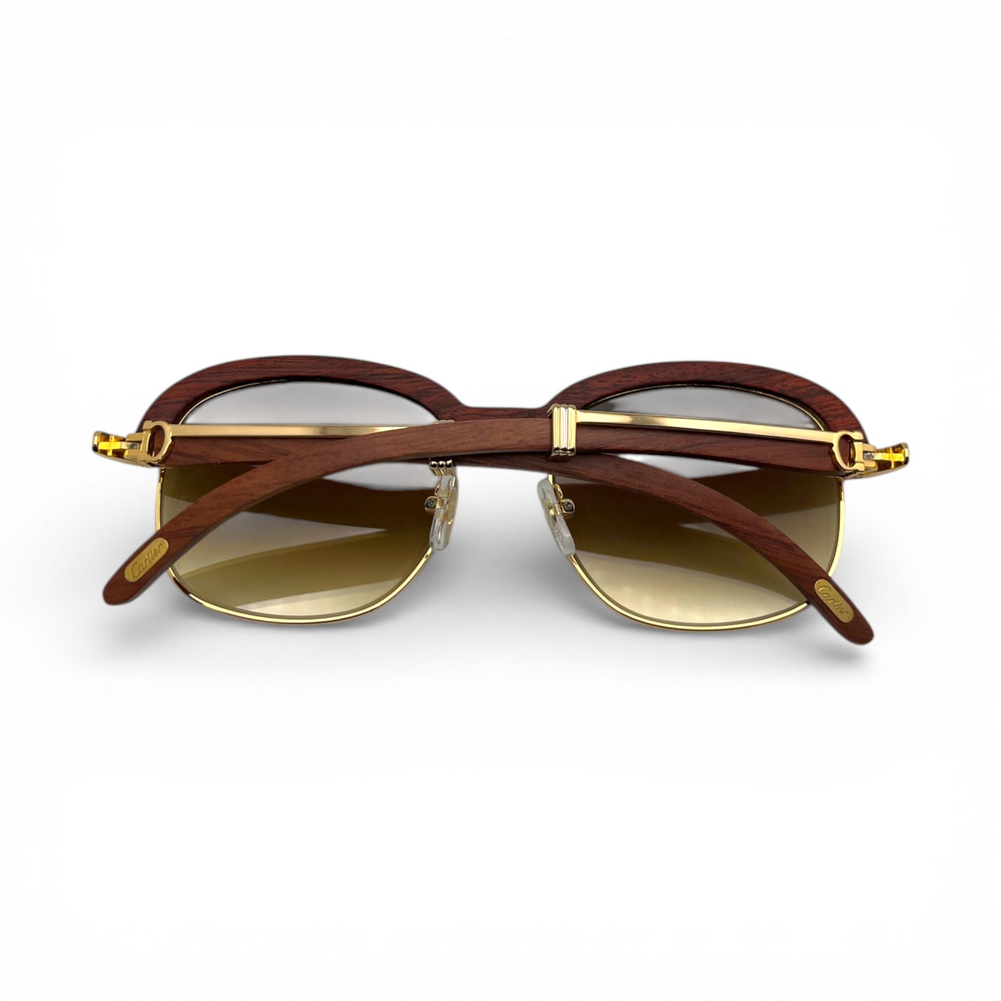 Malmaison - 56-20 Woods Sunglasses w/ Olive Brown Lenses (90s) - Luxury Optical