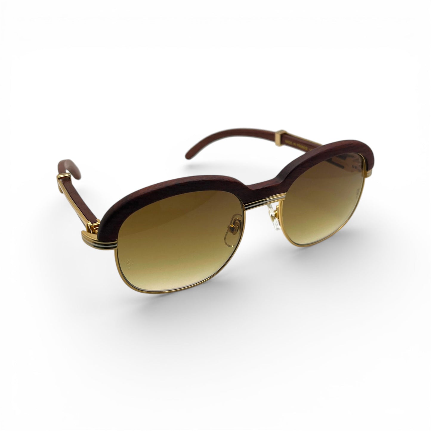 Malmaison - 56-20 Woods Sunglasses w/ Olive Brown Lenses (90s) - Luxury Optical