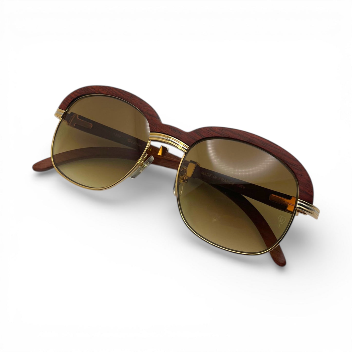 Malmaison - 56-20 Woods Sunglasses w/ Olive Brown Lenses (90s) - Luxury Optical