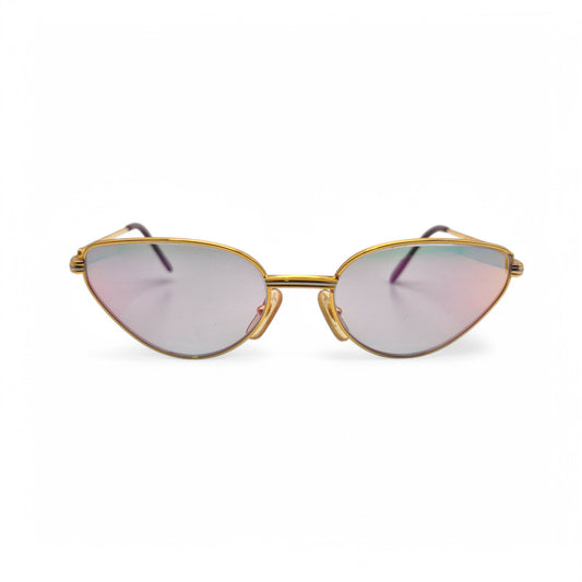 Cartier Rivoli - Gold Wires w/ Iridescent Cat-Eye Lenses - Authentic (90s)