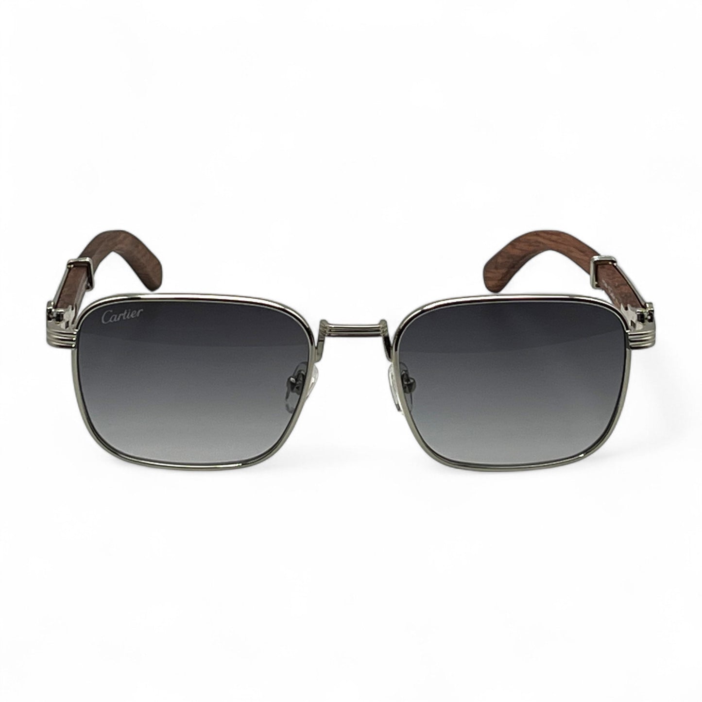 C Decor - Silver Woods w/ Dark Gray Square Lenses