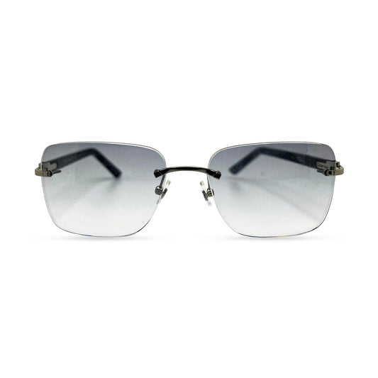 Small C - Silver Black Marbles w/ Smoke Gray Transition Lenses - AR/Bluesafe