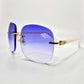 C Decor "Baltimore Ravens" - Gold White Marbles w/ Light Blue Onyx Lenses