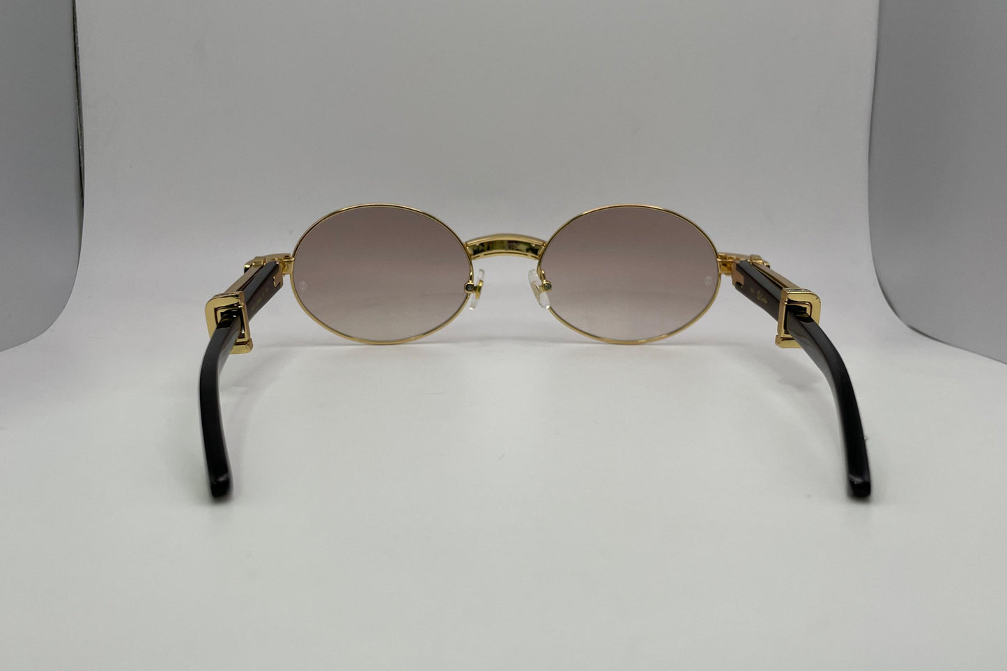 Giverny - Gold Black Buffs w/ Brown Lenses - Diamonds DB Channel Set