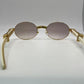 Giverny - Gold Full White Buffs w/ Brown Lenses - Diamonds DB Channel Set - 2