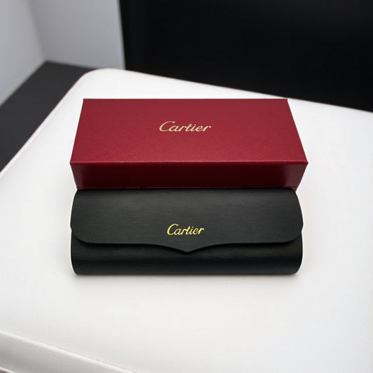 Cartier Glasses Case & Box - Black