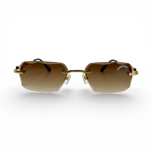 CT0045 C Decor Sunglasses - Gold/Silver Wires w/ Custom Lenses (2020s) - Luxury Optical