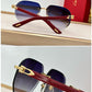Decor C Acetate Marble Pilot Lenses - Red Temples - Luxury Optical