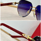 Decor C Acetate Marble Pilot Lenses - Red Temples - Luxury Optical