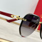 Decor C Acetate Marble Pilot Lenses - Red Temples - Luxury Optical