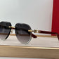 Decor C Acetate Marble Pilot Lenses - Red Temples - Luxury Optical