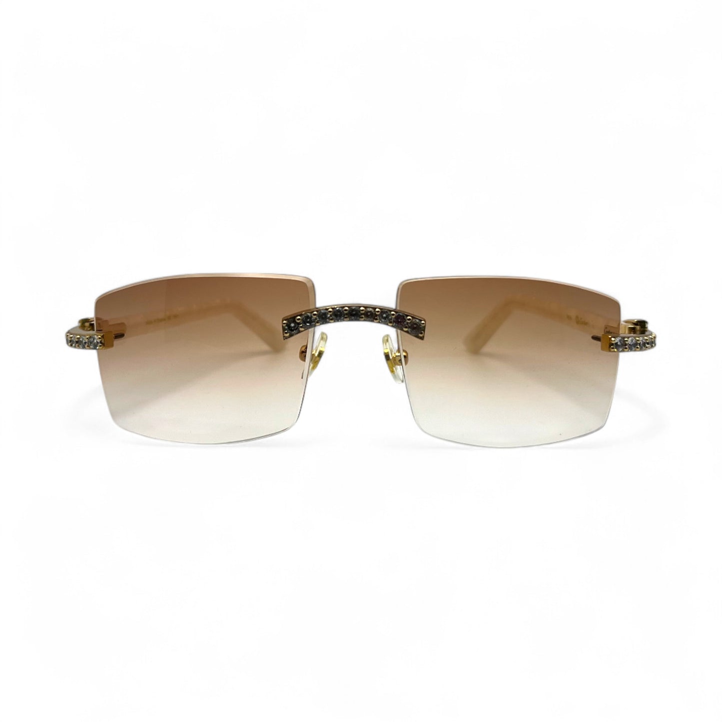C Decor His & Her Iced Combo - Gold Marbles & Buffs w/ Hennessy Brown #8 & Kardias Lenses