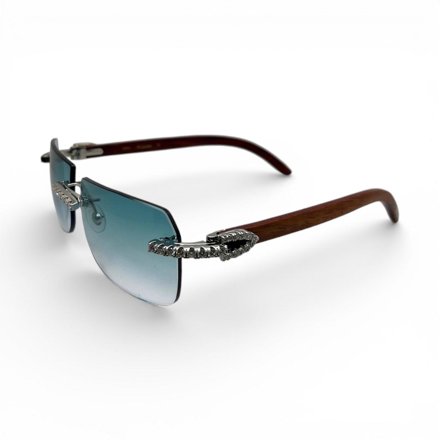 C Decor Iced - Custom Buffs & Woods Sunglasses w/ Diamonds Set (2020s) - Luxury Optical