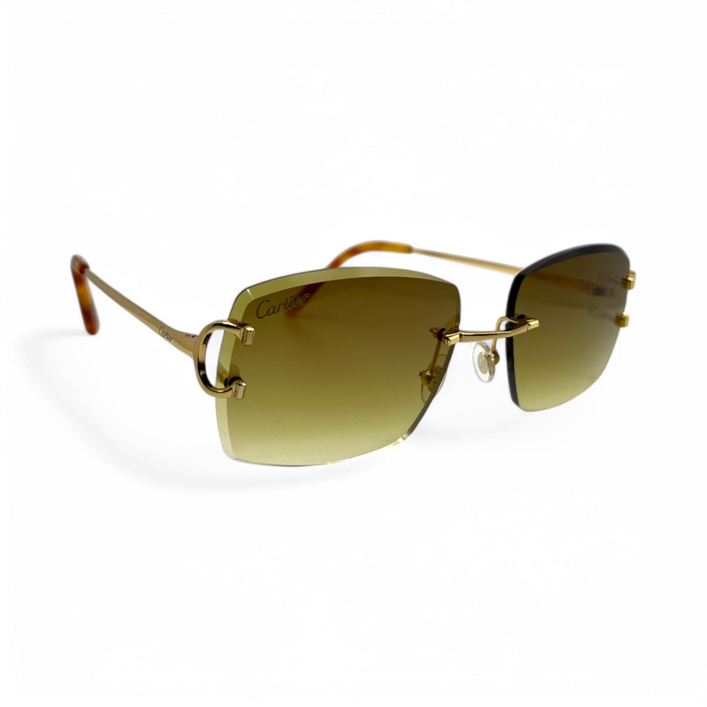 Big C Decor - Gold Wires w/ Olive Brown Lenses (Facet)