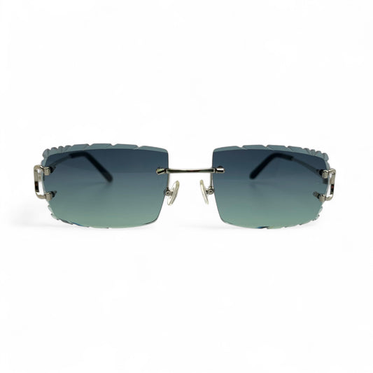 Big C Decor (Diamond Cut) - Silver Wires Sunglasses w/ Custom Lenses (2020s)