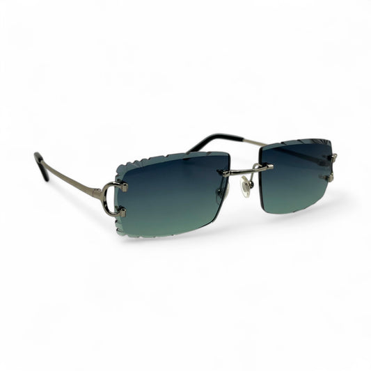 Big C Decor (Diamond Cut) - Silver Wires Sunglasses w/ Custom Lenses (2020s)