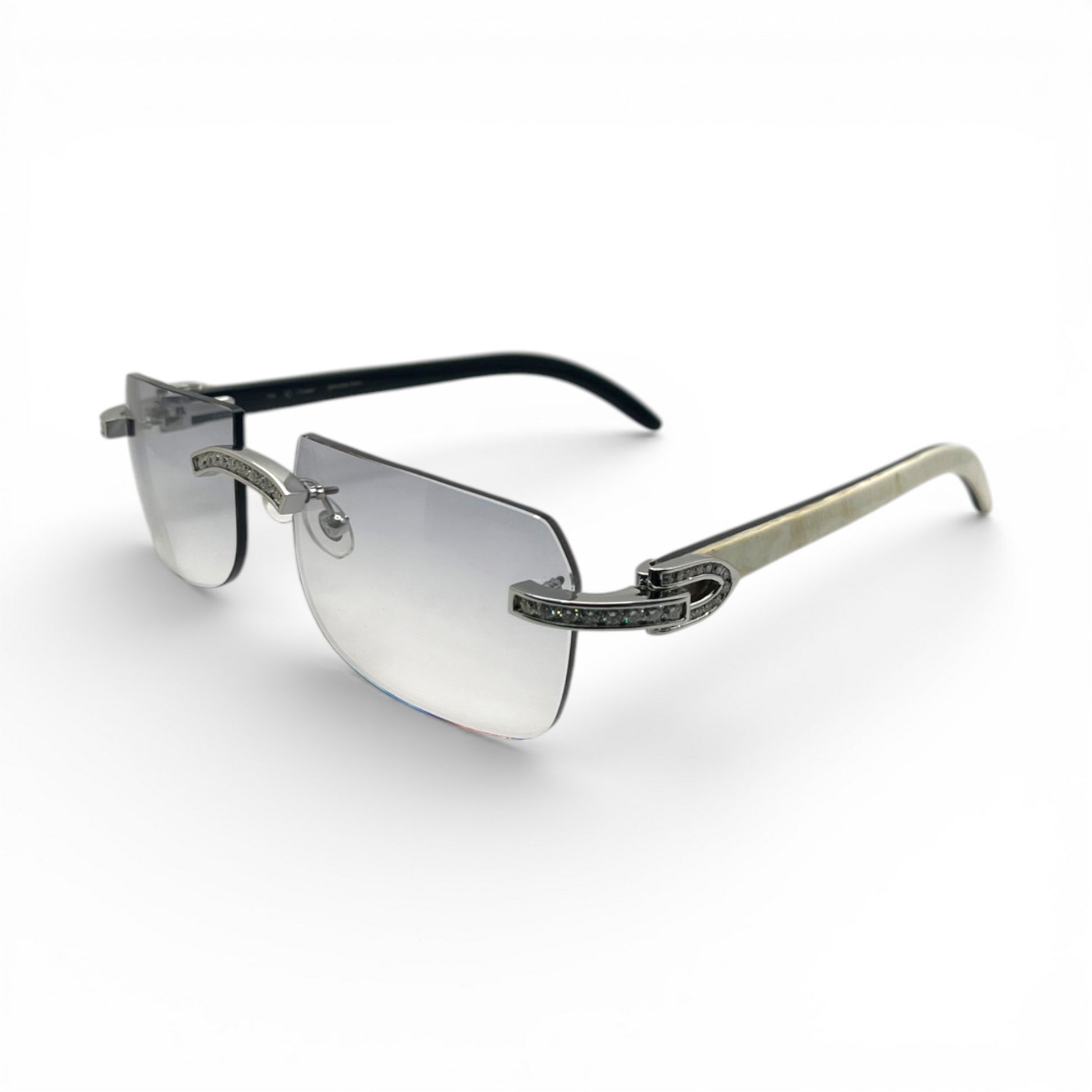 C Decor Iced - Custom Buffs & Woods Sunglasses w/ Diamonds Set (2020s) - Luxury Optical