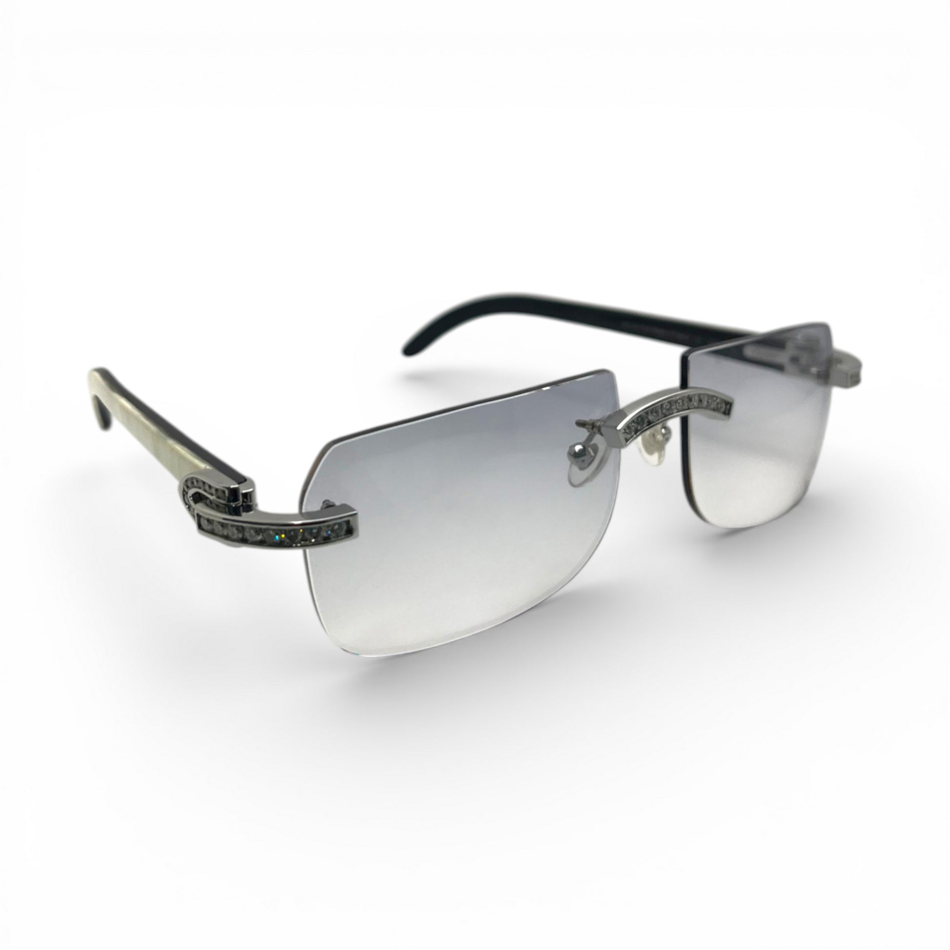 C Decor Iced - Custom Buffs & Woods Sunglasses w/ Diamonds Set (2020s) - Luxury Optical