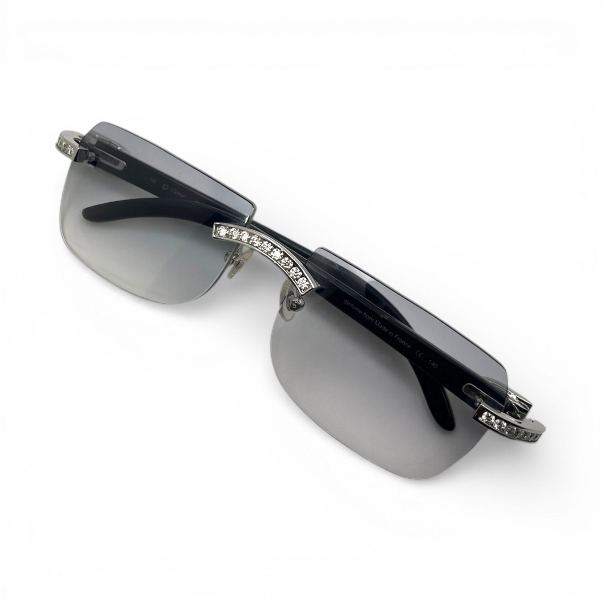 C Decor Iced - Custom Buffs & Woods Sunglasses w/ Diamonds Set (2020s) - Luxury Optical