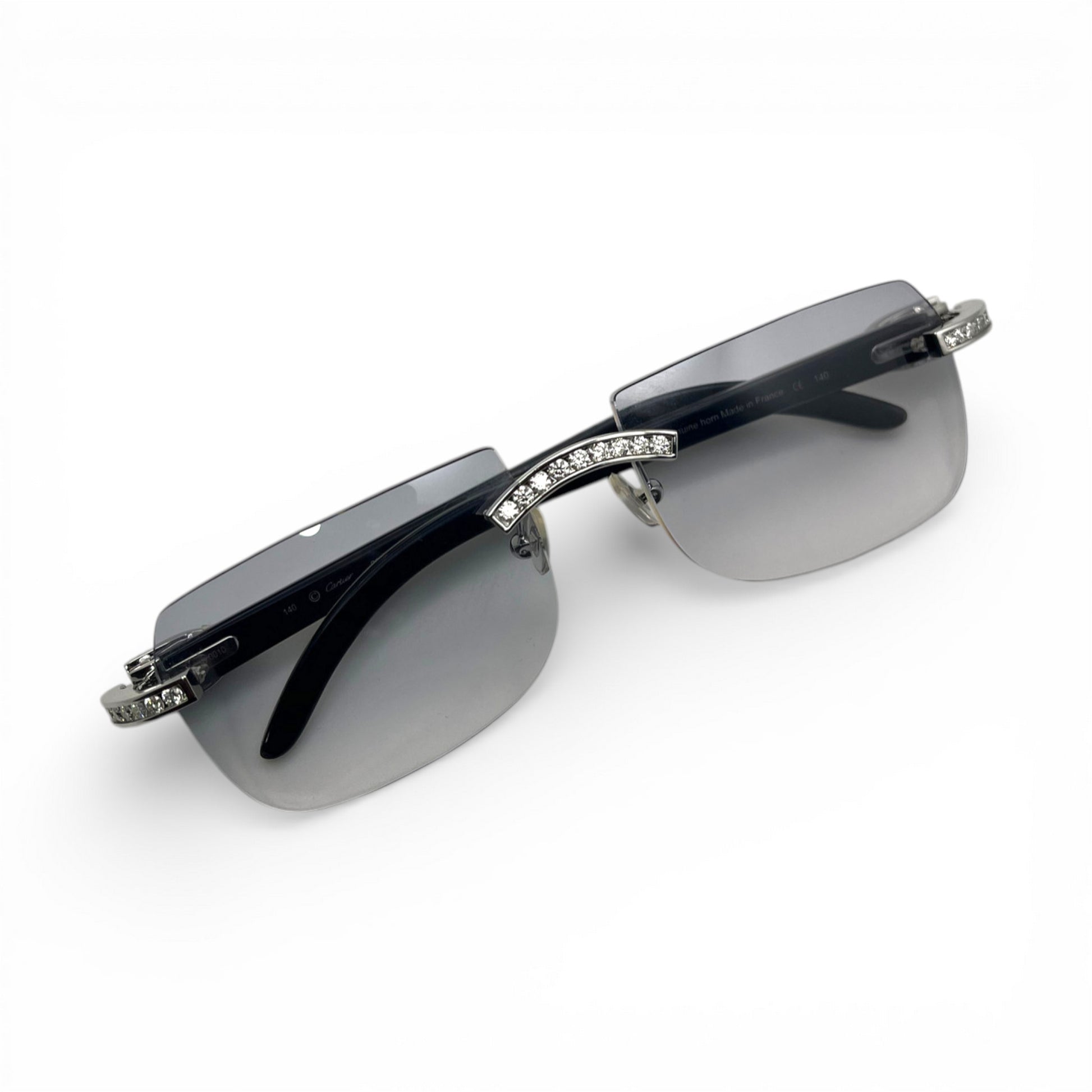 C Decor Iced - Custom Buffs & Woods Sunglasses w/ Diamonds Set (2020s) - Luxury Optical