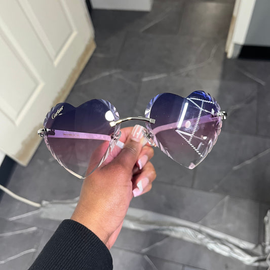 C Decor Sunglasses - 56-19 Custom Hearts Composite Marbles (2026) - Luxury Optical