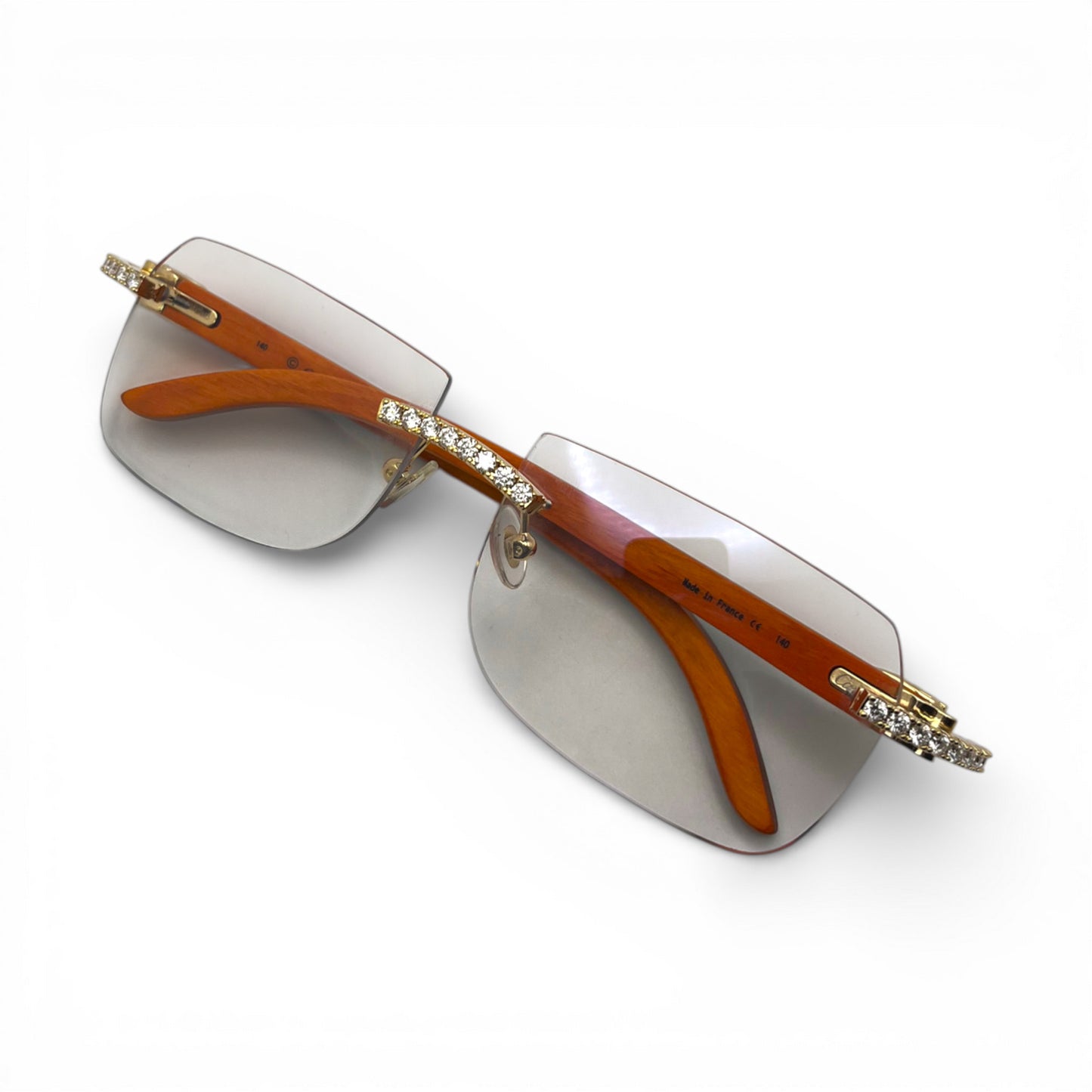 C Decor Iced - Custom Buffs & Woods Sunglasses w/ Diamonds Set (2020s) - Luxury Optical