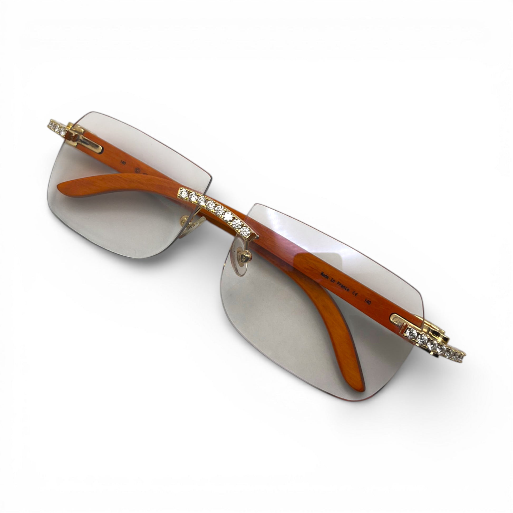 C Decor Iced - Custom Buffs & Woods Sunglasses w/ Diamonds Set (2020s) - Luxury Optical