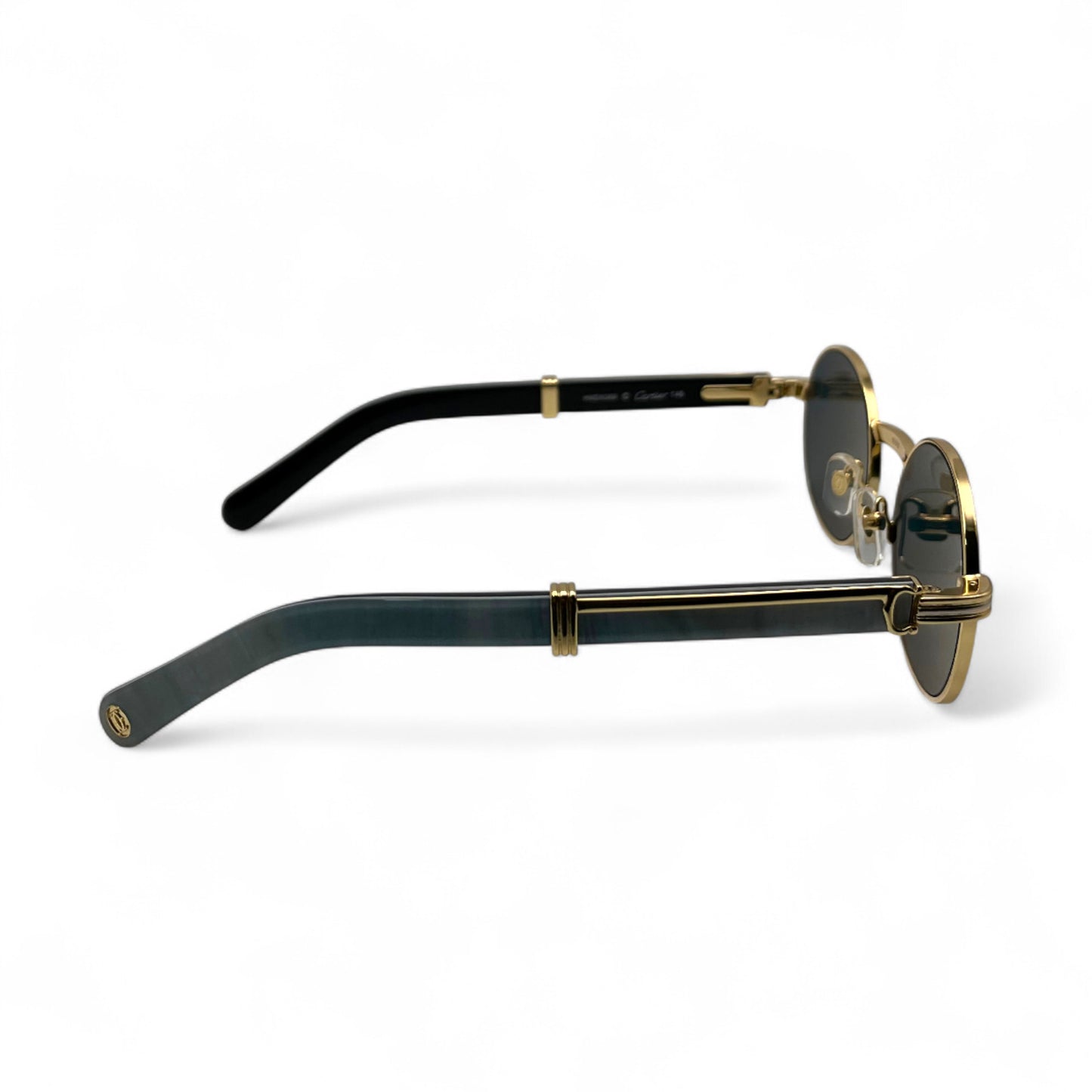 CT0464S Giverny - 53-22 Gold Genuine Horn Eyeglases/Sunglasses w/ Oval Lenses (2025)