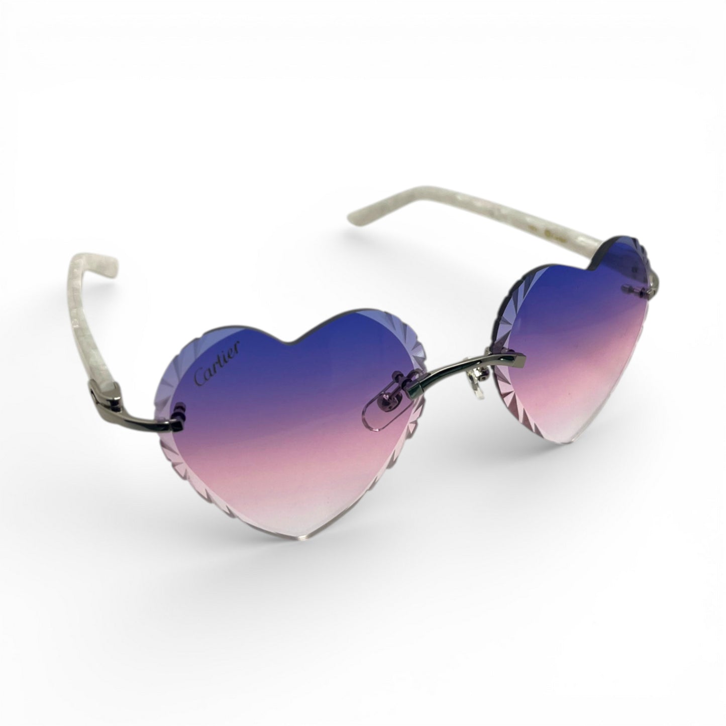 C Decor Sunglasses - 56-19 Custom Hearts Composite Marbles (2026) - Luxury Optical