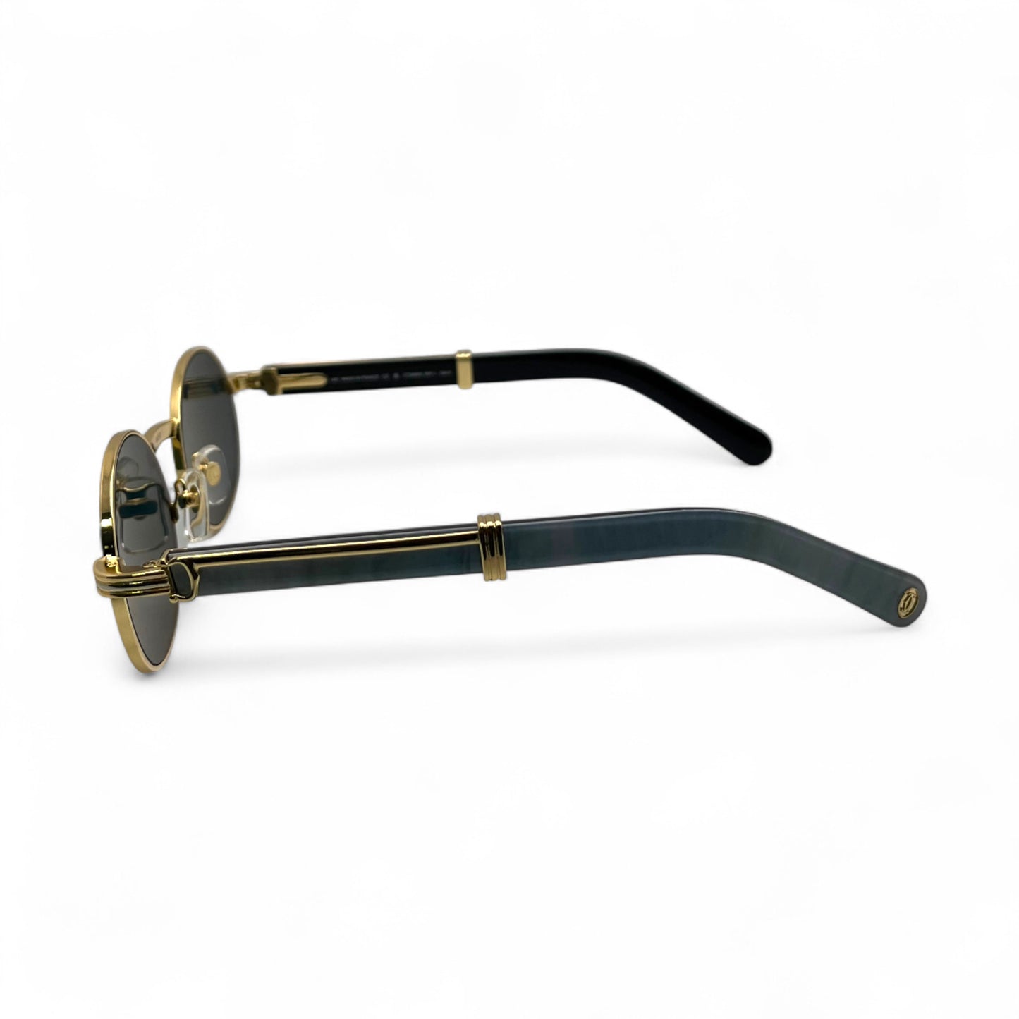 CT0464S Giverny - 53-22 Gold Genuine Horn Eyeglases/Sunglasses w/ Oval Lenses (2025)