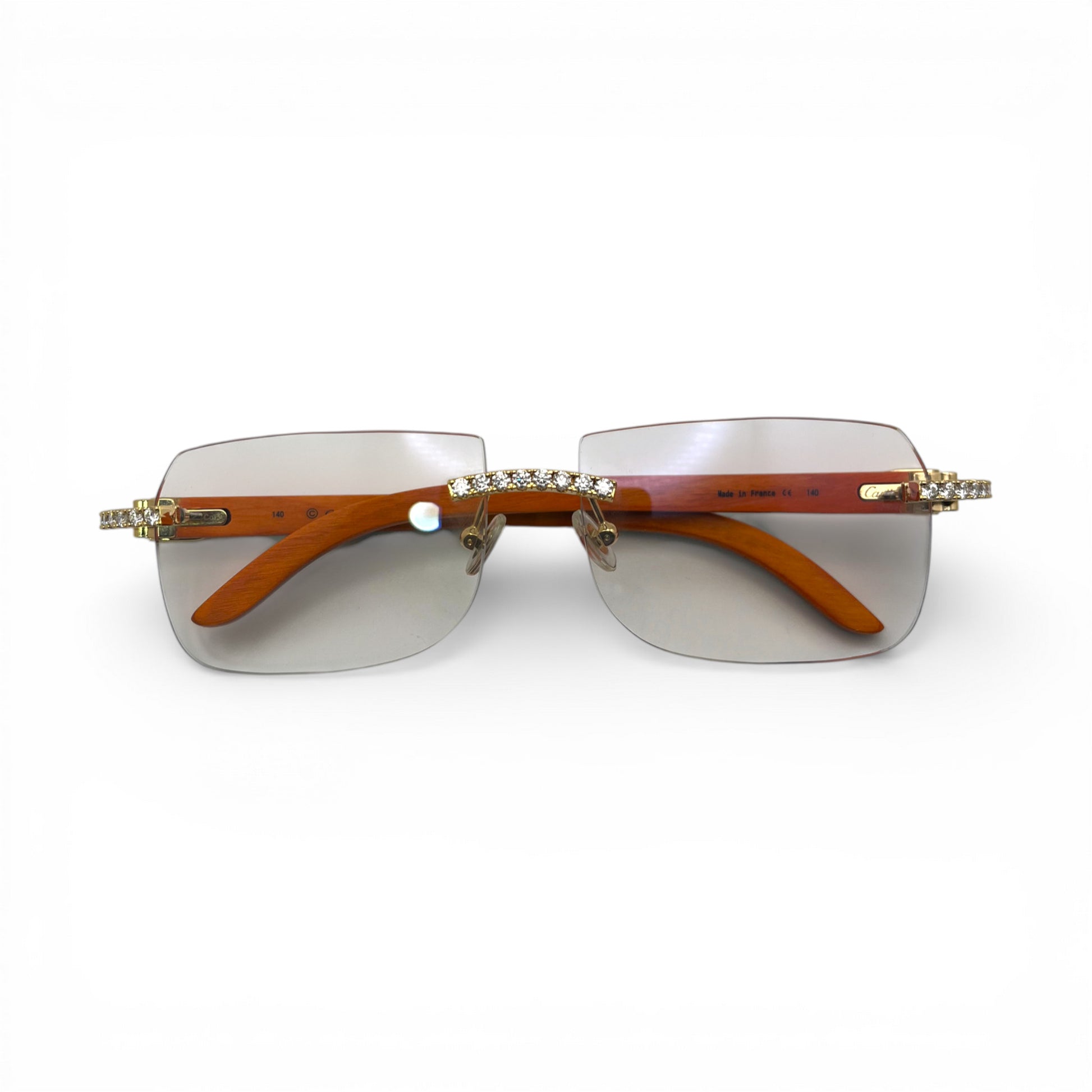 C Decor Iced - Custom Buffs & Woods Sunglasses w/ Diamonds Set (2020s) - Luxury Optical