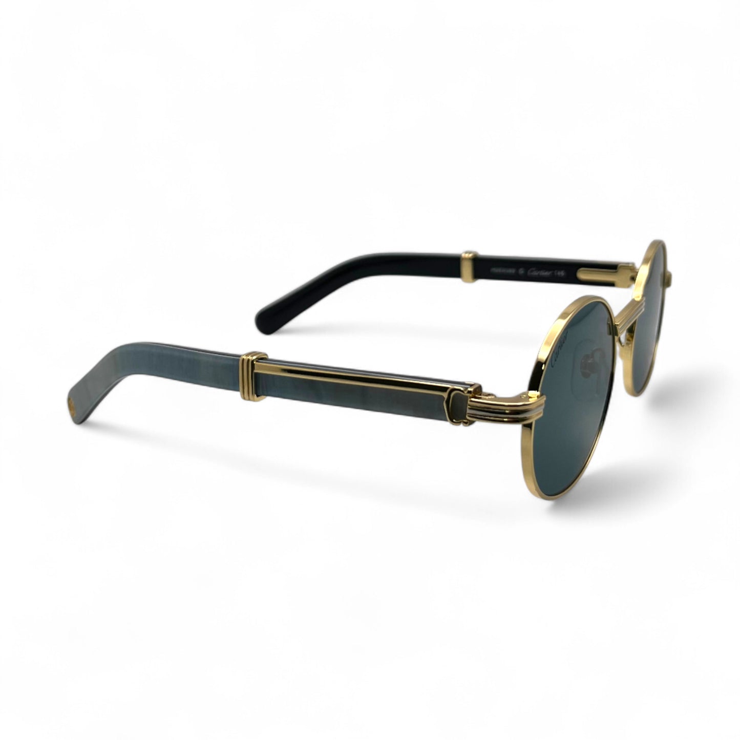 CT0464S Giverny - 53-22 Gold Genuine Horn Eyeglases/Sunglasses w/ Oval Lenses (2025)